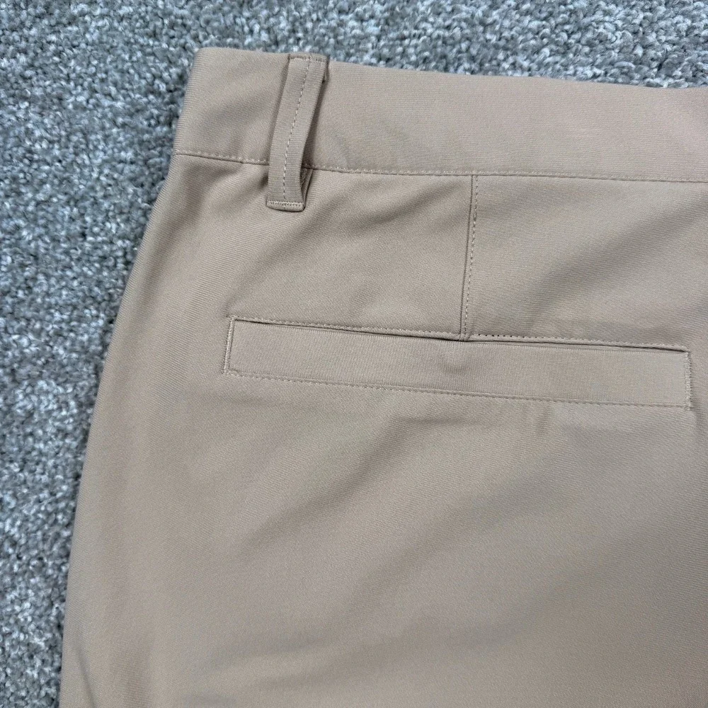 7 Diamonds 7 Pocket Chino Athletic Fit Pants Men's 36x30 Tan Stretch Golf Travel